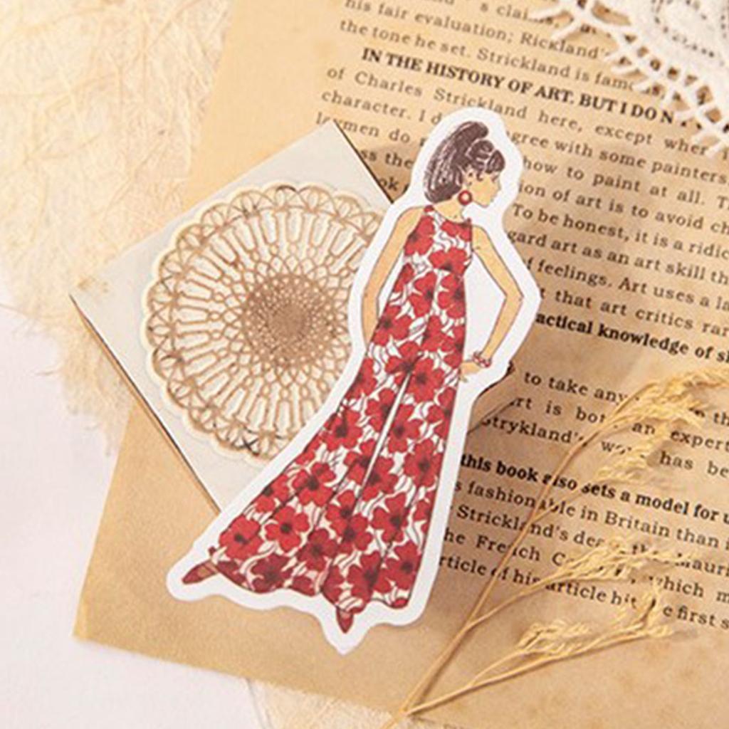 Винтажные женские наклейки, декоративные ретро-эстетичные наклейки для альбома, альбома, дневника