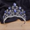 Качественный пышный головной убор в виде короны королевы, большая капля воды, хрустальная тиара, диадема, свадебные украшения для волос, аксессуары для невесты