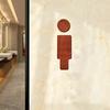 1 Set Wooden with Adhesive Backing Restroom Sign Toilet Decor Male & Female NEW Bathroom Wall Decor Toilet Sign