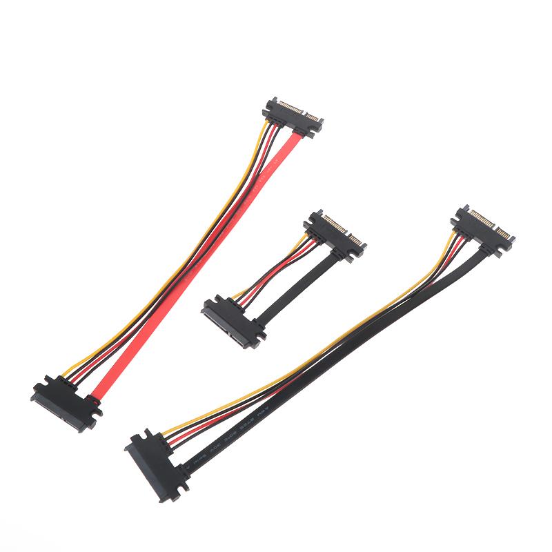Удлинительный кабель SATA 22 Pin (папа-мама), SATA 3 22Pin, для передачи данных и питания HDD/SSD, удобен для расширения настольных ПК и серверов