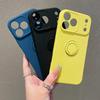 Силиконовый чехол с магнитной подставкой для For Iphone 17 Air 16 15 14 13 12 11 Pro Max Plus al Конфетный цвет Мягкая крышка