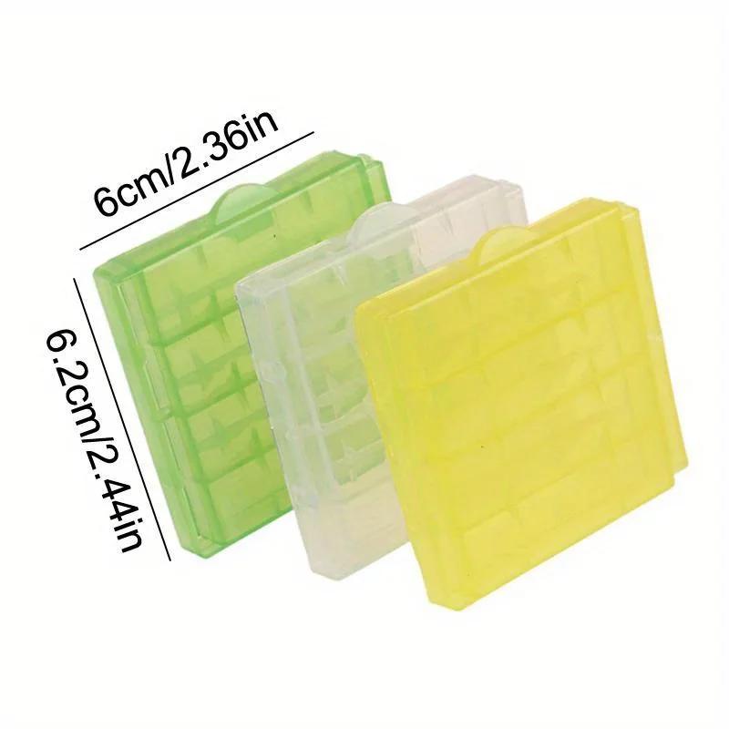 5 шт. Прозрачный пластиковый бокс для хранения батареек, подходит для батареек AA/AAA, энергосберегающий контейнер для батареек, держатель