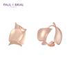 Paul Brial [Silver] Pyse0149 Petal One-Touch Earrings