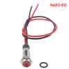 P67 Waterproof 6mm Led Metal Warning Indicator Light 3v 5v 6v 12v 24v 220v