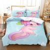 3PCS Single-sided Printed Bedding Set ,Comforter Gamer Kawaii Pastel Duvet Bedding Cover Pillows Comfortable Bedspreads Queen