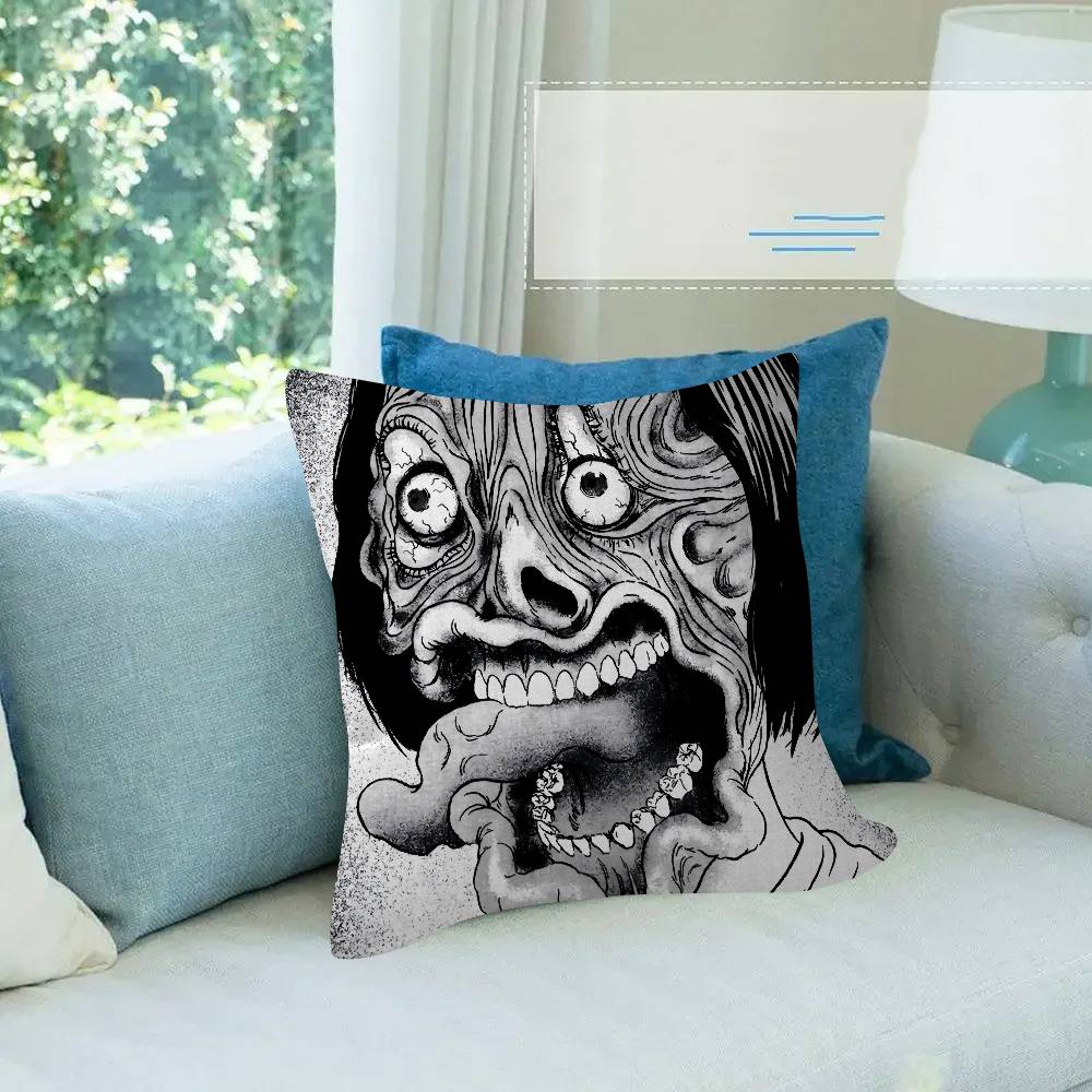 Japan Classic Anime JJunji Ito edit Pillow Cushion Cover Pillowcase Living Room Sofa Home Decor Customized