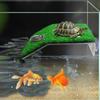Turtle Basking Platform Turtle Habitat Simulation Lawn Ramp Turtle Dock Floating Island for Reptile Terrarium Aquarium Accessory