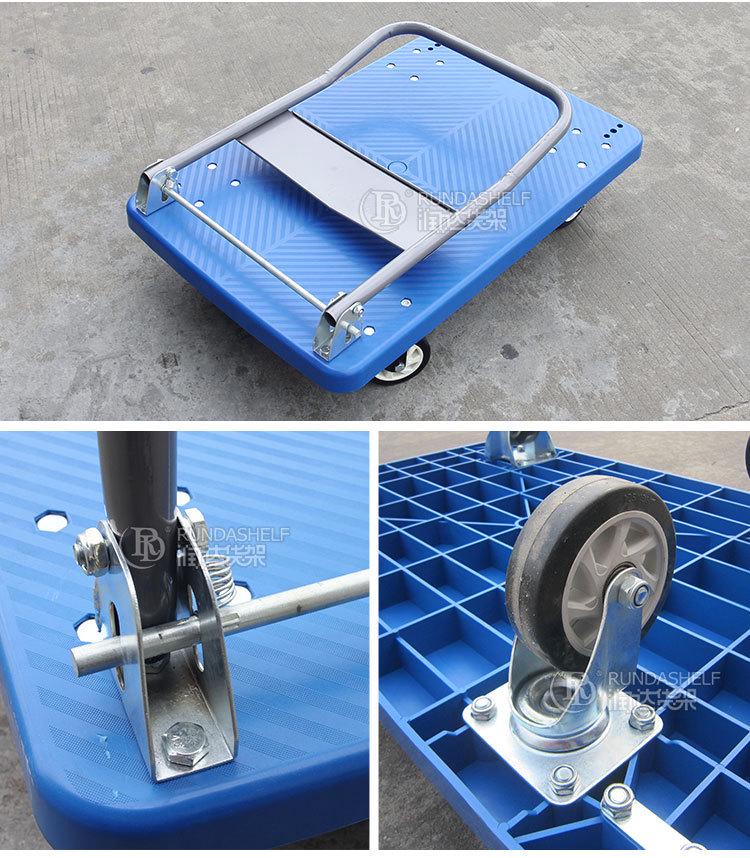 Aluminum Alloy Rubber-Bed Hand Truck for Warehouse and Construction Logistics
