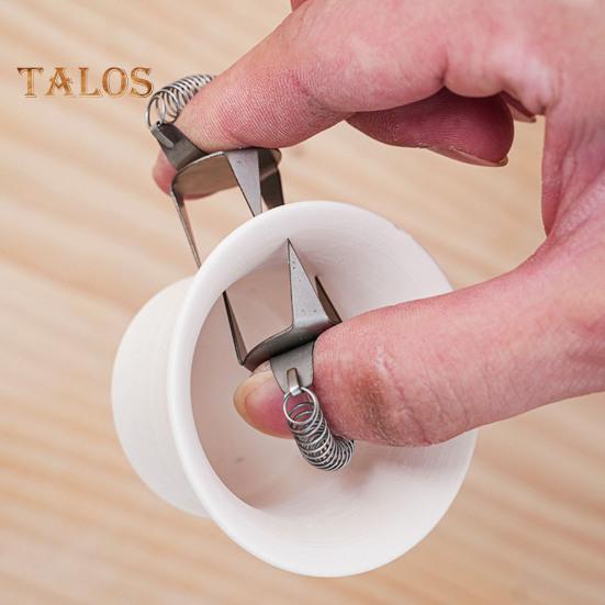 2 шт. зажим для глазури из нержавеющей стали эргономичный комфортный простой в очистке многофункциональный инструмент для нанесения цвета глазури