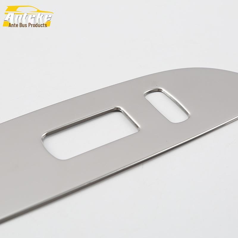 Подходит для 18 моделей песен: Декоративная стеклянная рамка для переключателя стеклоподъемника на подлокотнике окна.