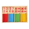 Colorful Wooden Baby Preschool Math Educational Toys Building Blocks Counting Sticks