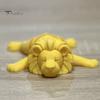 Миниатюрные Коллекционные Животные 3D Печатная Фигурка Лежащего Льва с Подвижными Суставами, Позируемая Уникальная Декоративная Модель для Входа в Дом, для Украшения Стола,