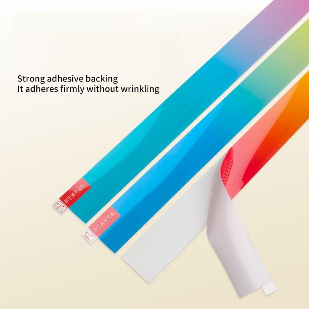 Gradient color Paddle Head Edge Tape Shock Absorption Frame Protective Tape Tournament Use