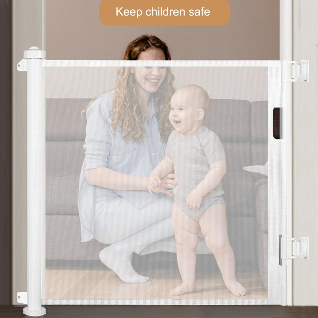 Gate Fence Sturdy Children Protection Rotating Lock Baby Gate Fence for Balcony Bathroom Staircase