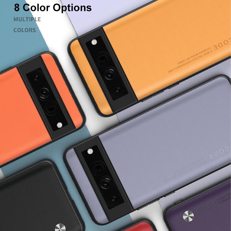 Роскошный простой чехол из искусственной кожи для Google Pixel 6 7 Pro 6A, задняя крышка, противоударный ультратонкий матовый силиконовый чехол для телефона Google Pixel 5 4 XL 4A 5A 5G