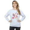 Disney Womens/Ladies Mickey And Minnie Christmas Kiss Sweatshirt