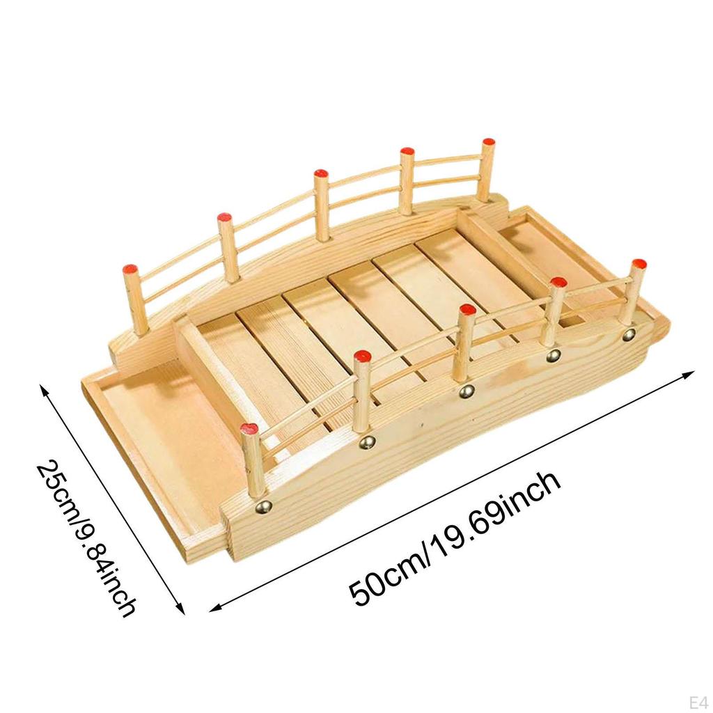 Поднос деревянный Sushi Bridge для еды и закусок
