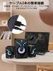 OROW PC Speaker Сабвуфер с RGB подсветкой 11 Вт USB PC Speaker PC Monitor Speaker TV Computer Speaker Gaming Speaker Deep Bass Совместимость с