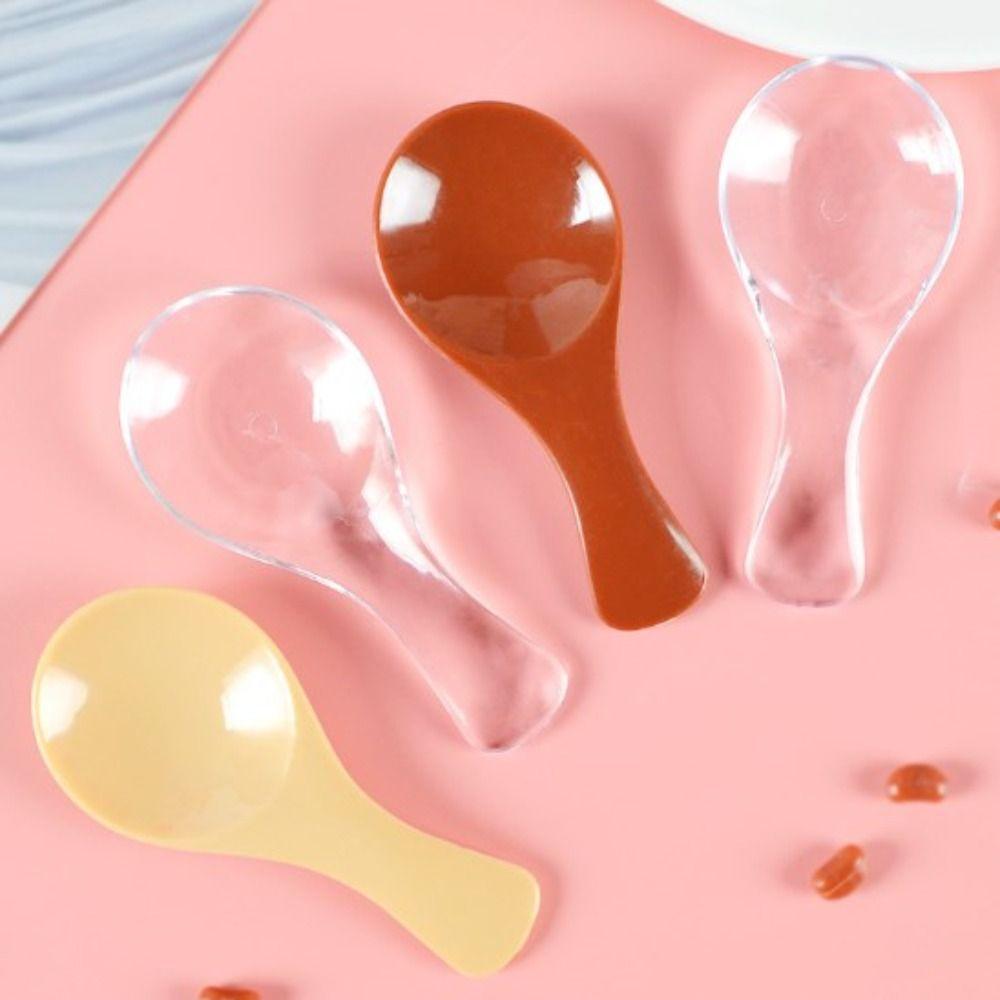 5/10 шт. АБС-пластиковые миниатюры кукольных домиков, столовые приборы, имитация ложки, украшения для кукольных домиков