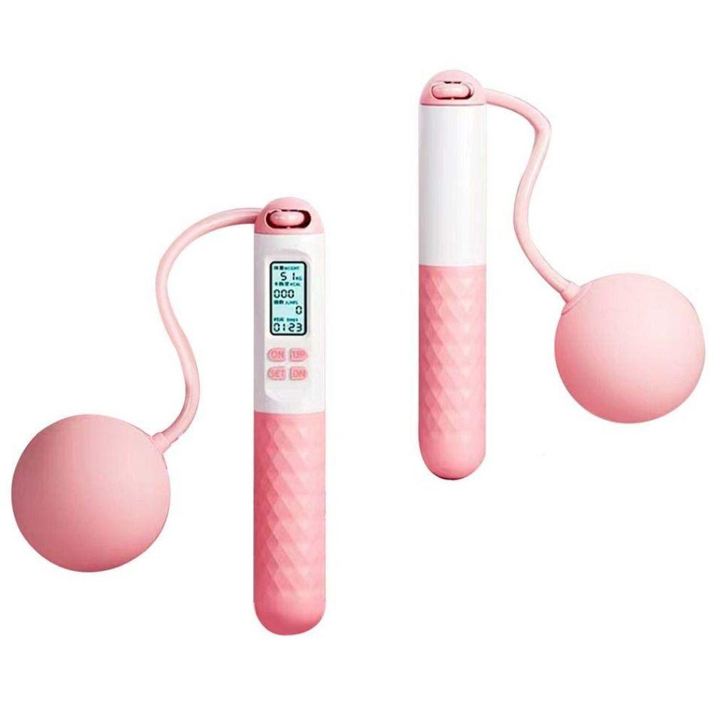 Anti-Skid Ropeless Jump Rope Cordless Digital Skip Rope Counting Skipping Rope Fitness Accessories