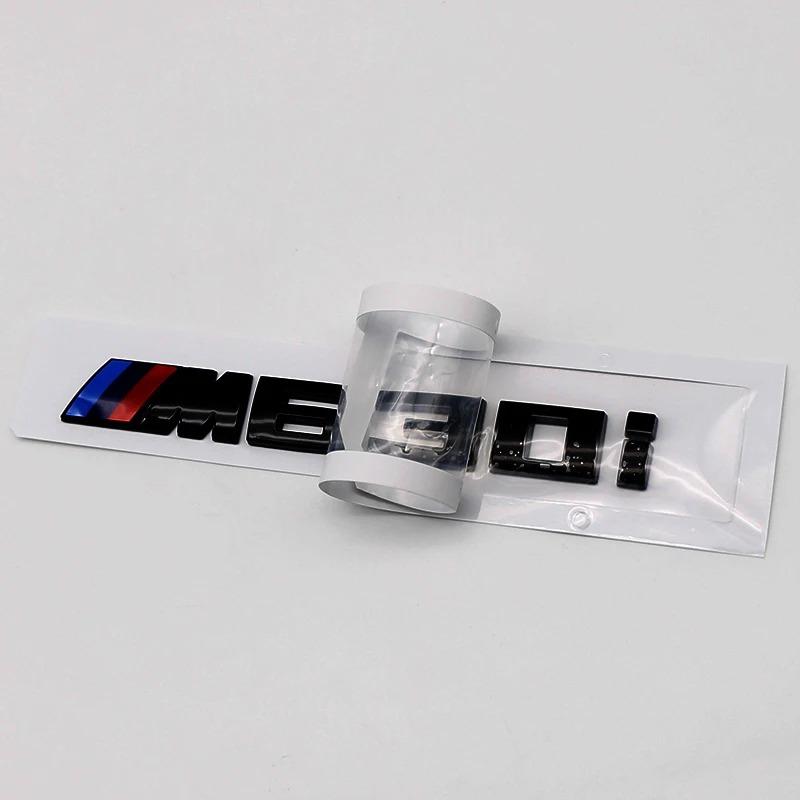 BBJZ9 3D ABS Car Letters M Logo Sticker Rear Trunk Emblem Badge Gloss black For BMW M340i M340d M530i M440i M630i M550d M850i M760Li