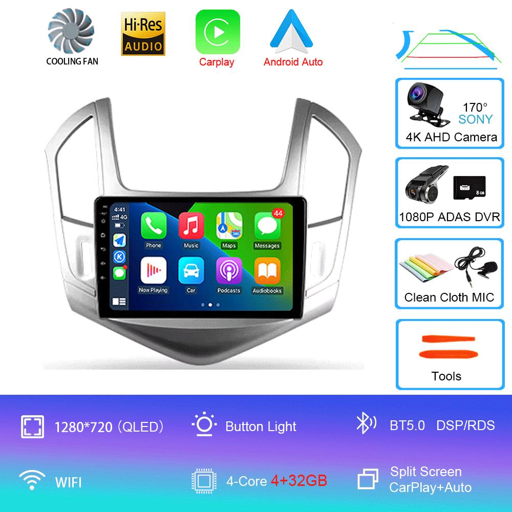 Android 14 Android 14 для Chevrolet Cruze J300 J308 2012 - 2015 Мультимедиа Видео Плеер Навигация стерео GPS Нет 2din 2 din dvd