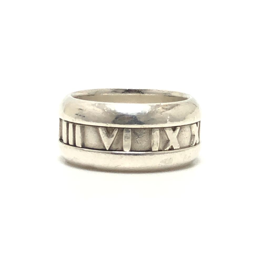 TIFFANY&Co. Atlas 2003 Wide Accessory Jewelry Ring SV925 Silver