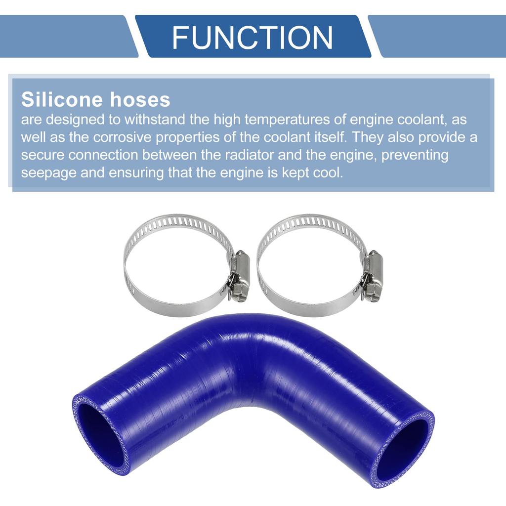 X AUTOHAUX 1 Комплект 38 мм / 1,50" Внутренний диаметр 100 мм / 3,94" Длина 90 градусов