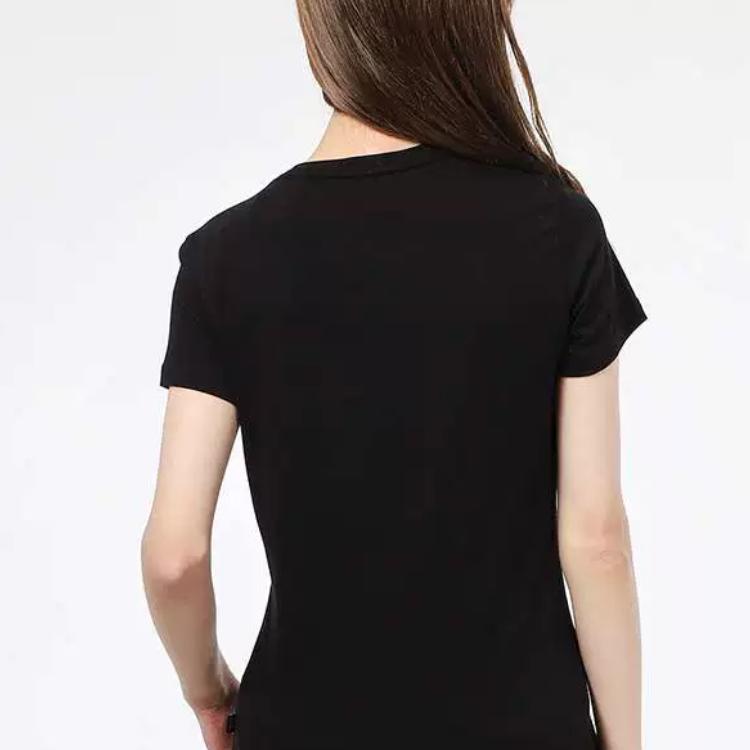 Puma Футболка с коротким рукавом и круглым вырезом в стиле американского винтажного принта с логотипом и сердцем, женские топы, цвет черный 845596-01