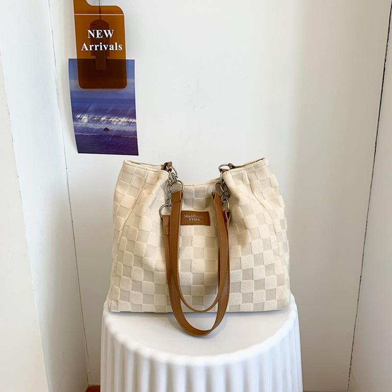 Модная и стильная женская сумка через плечо, холщовая сумка, женская вместительная, простая студенческая сумка для поездок на работу