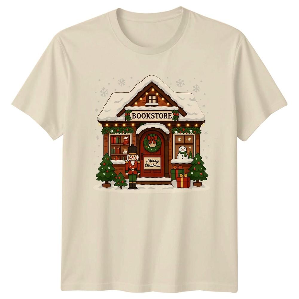Bookstore Merry Christmas Holiday Winter Unisexs Unisexs Graphic Tee