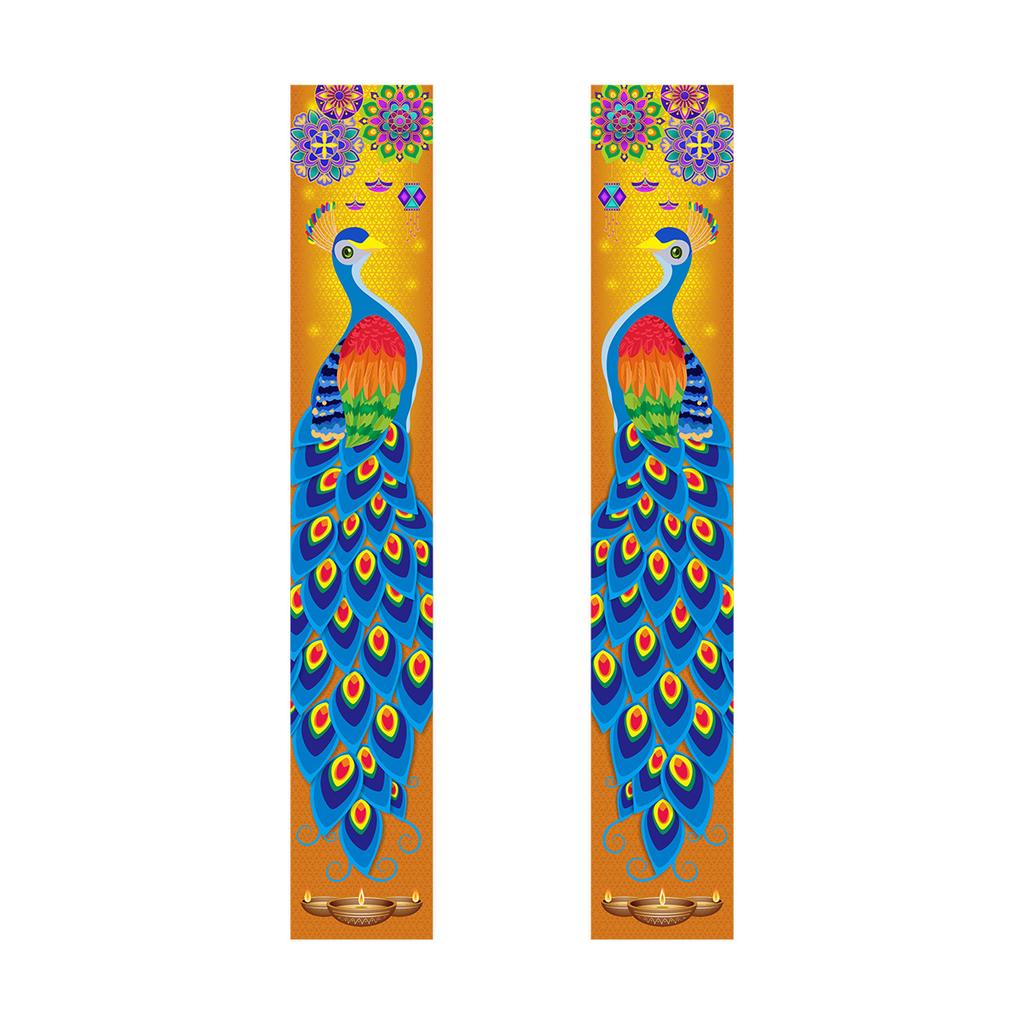 Украшение для вечеринки Дивали Куплеты Подвесные флажки Индийский Фестиваль Огней Украшение для вечеринки Дверные шторы