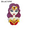 European American Style Women's Brooch Acrylic Fairy Tale Figure Woman Brooches Vintage Style Girls Jewelry for Gifts