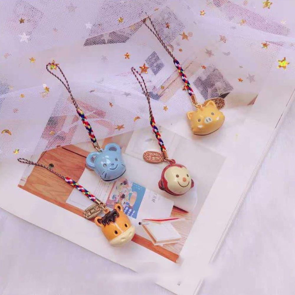 Design Bell Zinc Zinc Alloy Bag Pendent Chinese Style Pendant Chinese Zodiac Women Key Chain Car Key Ring