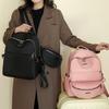 Рюкзак из двух предметов, сумка для матери, нейлоновый женский однотонный рюкзак, нагрудная сумка