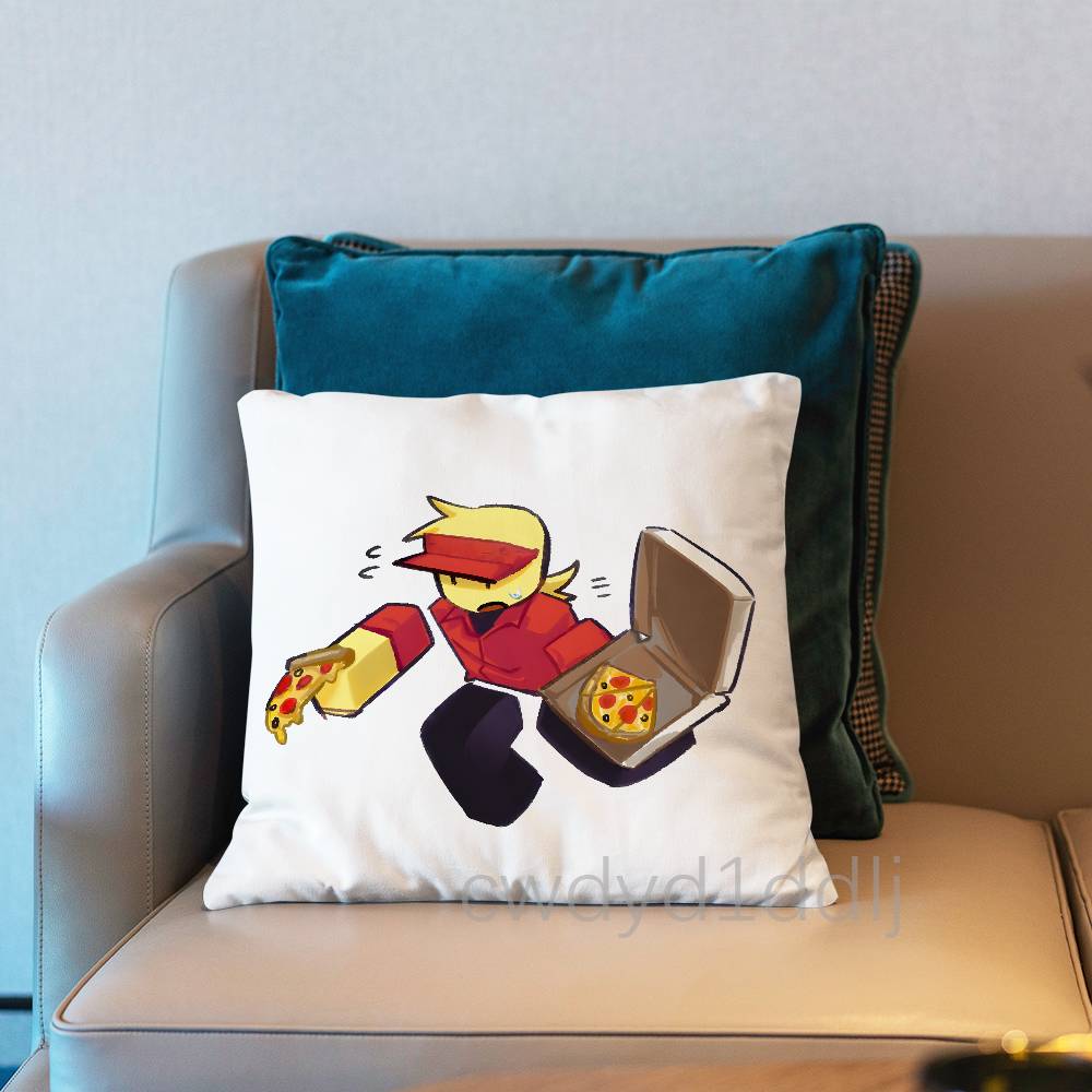EElliot Anime Pizza Pillowcases Cute Funny Pillow Case For Wedding Party Home Decor Comfy Pillow Cover