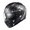 Motorcycle Helmet Full Face KAMUI3 ESTELA Flat Black Gray (Size L)