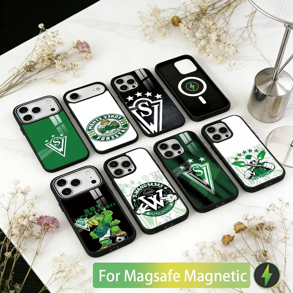 Чехол для телефона S-Santiago W-Wanderers 1892 Для iPhone17,16,15,14,13,12,11 Plus,Pro Магнитный Для Magsafe Беспроводная Зарядка