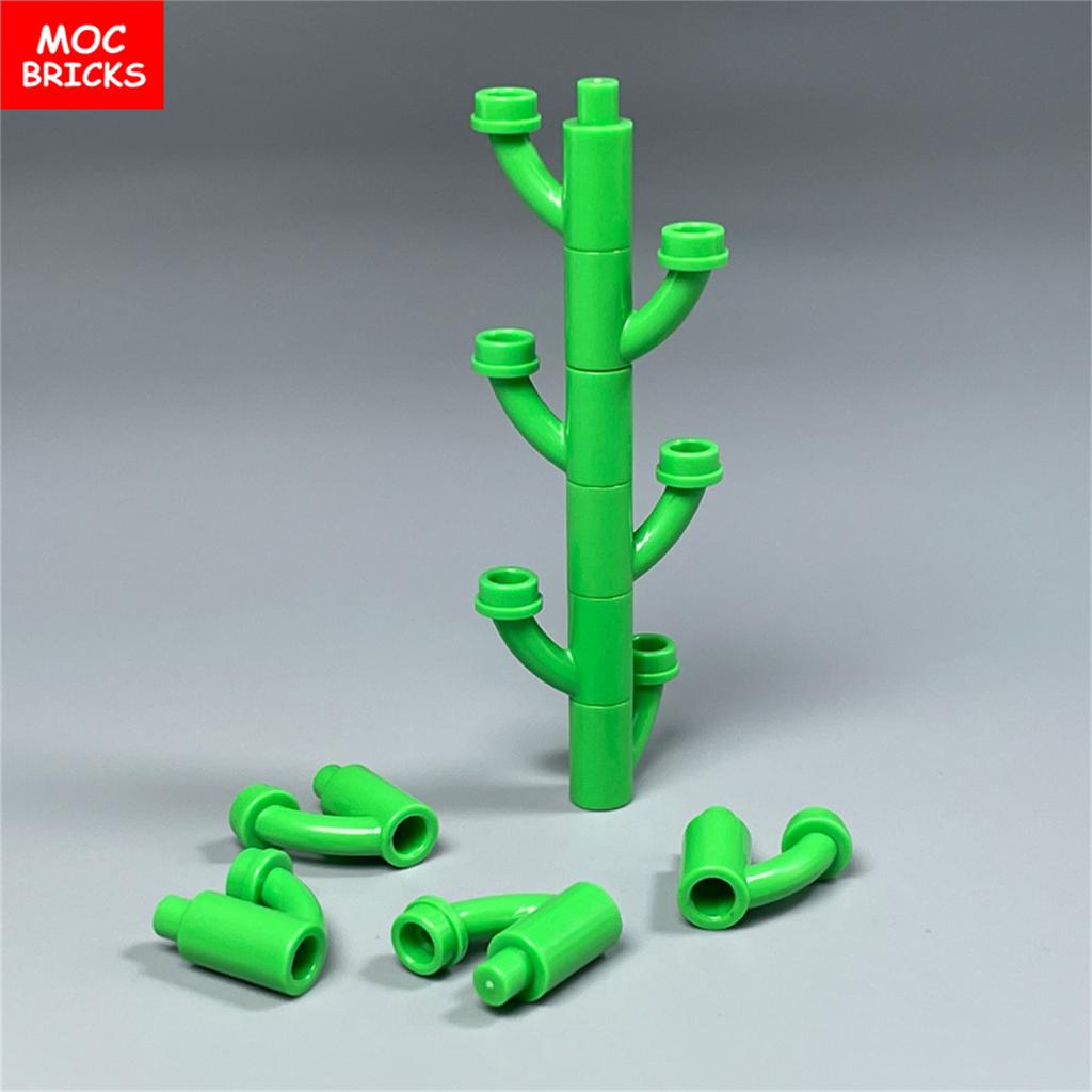 20pcs MOC Bricks Plant Stem 1566 Garden Farm House Scene Bouquet Accessories Building Block Parts DIY Christmas Gift Toy