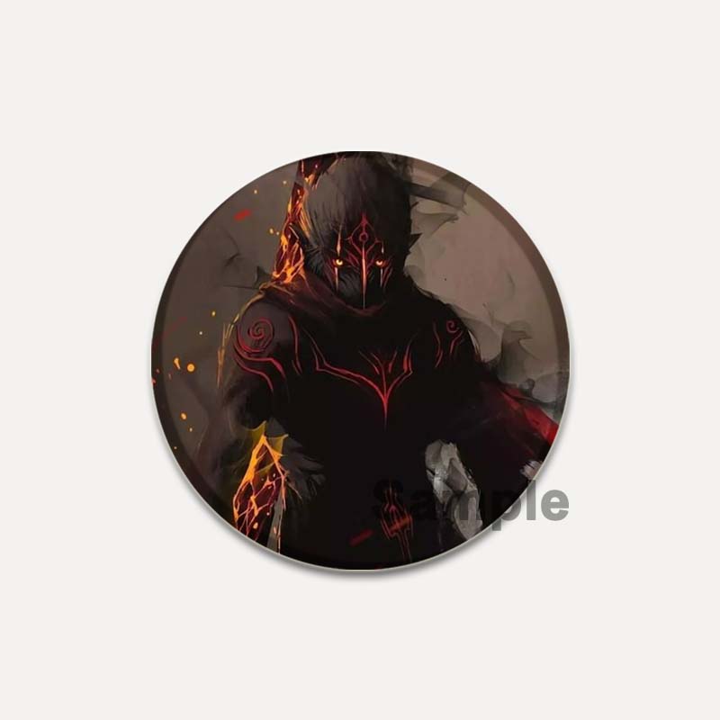 32/44/58 мм Король обезьян/Сунь Укун круглые булавки мультфильм Темный ангел/череп брошь индивидуальный значок ручной работы красивые аксессуары ювелирные изделия подарки