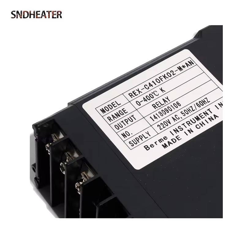 SNDHEATER REX-C410 Digital PID Temperature Controller AC 220V 50HZ 60HZ SSR Relay Output with M6 Thread Thermocouple Type K 400C