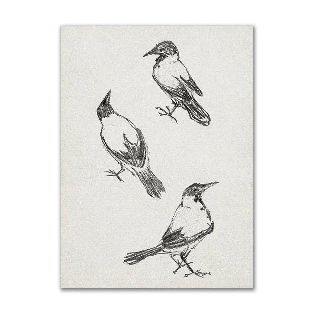 Винтажная галерея, настенный принт, озеро, облака, пейзаж, цветок, холст, картины, плакаты на скандинавскую тему и принты, украшение для гостиной, дома