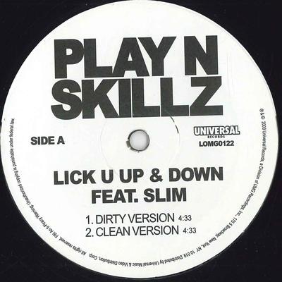 12-дюймовая пластинка PLAYNSKILLZ One Mo Gin Lick U Up Down LOMG0122 UNIVERSAL 2009 US Рэп Хип-хопRB Б/У