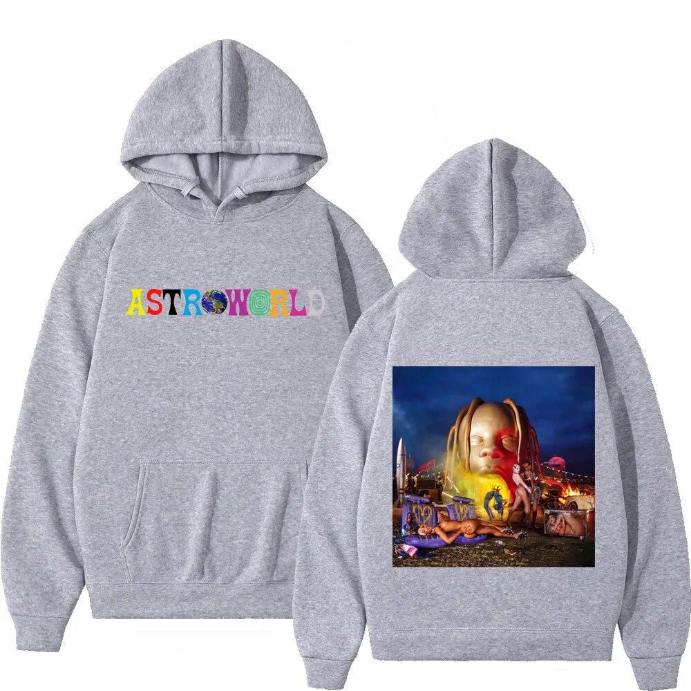 Hip Hop Rapper Cactus Jack Wink Utopia Print Hoodie Unisex Women Fashion Y2k Aesthetics Sweatshirt Street Vintage Oversized Hoodies