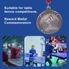 Медаль для пинг-понга 5 см с шейной лентой для соревнований, вечеринок, гонок (медь)