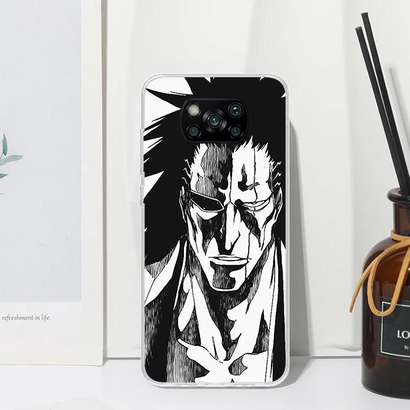 Bleach Zaraki Kenpachi Phone Case For Xiaomi Poco X7 X6 X5 M7 M8 Pro F7 Ultra Redmi 15C 15 13C 13 12C 12 10 10C 10A Art Fundas P