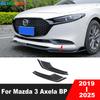 Для Mazda 3 Axela BP - 2024 2025 Углеродное волокно Автомобиль Передний противотуманный фонарь Лампа Накладка Отделка Рамка противотуманных фар Отделка Аксессуары
