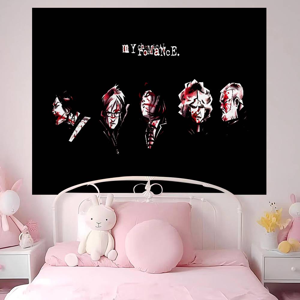 Band MMy CChemical RRomance MCR Hanging Bohemian Tapestry Hanging Tarot Hippie Wall Rugs Dorm Home Decor