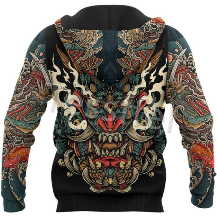 Japan Samurai Tattoo 3D Printed New Fashion Sweatshirt Hoodie Casual Unisex Jacket Pullover 550