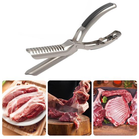 Набор из 1/2/3 шт. Инструмент для удаления реберной пленки, Эргономичная ручка, Триммер для жира для барбекю, Инструмент для подготовки птицы, Инструмент для предварительной обработки говядины, Инструмент для удаления реберной мембраны